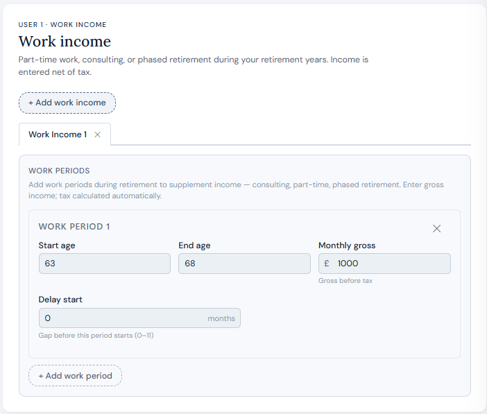 Work income panel